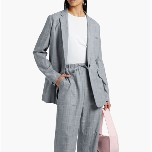 RAG & BONE Grey Andre checked 💯 wool blazer S - Picture 12 of 16